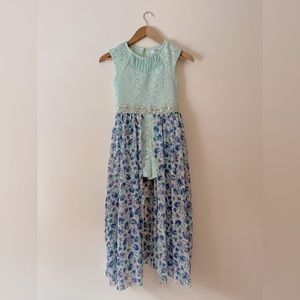 ONE DAY SALE Speechless Kids Blue High/Low Romper Dress